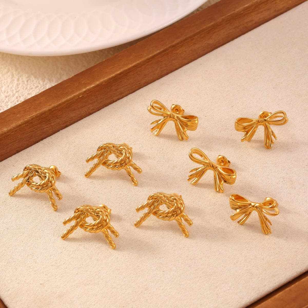 Chic titanium steel stud earrings - Love Salve